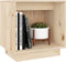 vidaXL - Nachtkastjes - 2 - st - 40x30x40 - cm - massief - grenenhout - wit