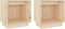vidaXL - Nachtkastjes - 2 - st - 40x30x40 - cm - massief - grenenhout - wit
