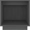 vidaXL - Nachtkastjes - 2 - st - 40x30x40 - cm - massief - grenenhout - grijs