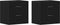 vidaXL - Nachtkastjes - 2 - st - 40x30x40 - cm - spaanplaat - zwart - eikenkleurig