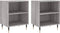 vidaXL - Nachtkastjes - 2 - st - 40x30x50 - cm - bewerkt - hout - grijs - sonoma - eiken