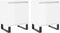 vidaXL - Nachtkastjes - 2 - st - 40x30x50 - cm - bewerkt - hout - hoogglans - wit