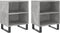 vidaXL - Nachtkastjes - 2 - st - 40x30x50 - cm - bewerkt - hout - betongrijs