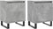 vidaXL - Nachtkastjes - 2 - st - 40x30x50 - cm - bewerkt - hout - betongrijs