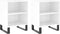vidaXL - Nachtkastjes - 2 - st - 40x30x50 - cm - bewerkt - hout - hoogglans - wit