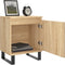 vidaXL - Nachtkastjes - 2 - st - 40x30x50 - cm - bewerkt - hout - sonoma - eikenkleurig