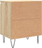 vidaXL - Nachtkastjes - 2 - st - 40x30x50 - cm - bewerkt - hout - sonoma - eikenkleurig