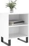 vidaXL - Nachtkastjes - 2 - st - 40x30x50 - cm - bewerkt - hout - hoogglans - wit