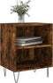 vidaXL - Nachtkastjes - 2 - st - 40x30x50 - cm - bewerkt - hout - gerookt - eikenkleurig
