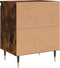 vidaXL - Nachtkastjes - 2 - st - 40x30x50 - cm - bewerkt - hout - gerookt - eikenkleurig