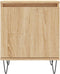 vidaXL - Nachtkastjes - 2 - st - 40x30x50 - cm - bewerkt - hout - sonoma - eikenkleurig