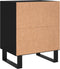 vidaXL - Nachtkastjes - 2 - st - 40x30x50 - cm - bewerkt - hout - zwart