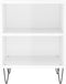 vidaXL - Nachtkastjes - 2 - st - 40x30x50 - cm - bewerkt - hout - hoogglans - wit