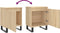 vidaXL - Nachtkastjes - 2 - st - 40x30x50 - cm - bewerkt - hout - sonoma - eikenkleurig