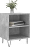 vidaXL - Nachtkastjes - 2 - st - 40x30x50 - cm - bewerkt - hout - betongrijs