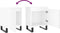 vidaXL - Nachtkastjes - 2 - st - 40x30x50 - cm - bewerkt - hout - hoogglans - wit