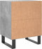 vidaXL - Nachtkastjes - 2 - st - 40x30x50 - cm - bewerkt - hout - betongrijs