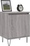 vidaXL - Nachtkastjes - 2 - st - 40x30x50 - cm - bewerkt - hout - grijs - sonoma - eiken