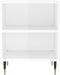 vidaXL - Nachtkastjes - 2 - st - 40x30x50 - cm - bewerkt - hout - hoogglans - wit