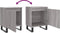 vidaXL - Nachtkastjes - 2 - st - 40x30x50 - cm - bewerkt - hout - grijs - sonoma - eiken