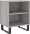 vidaXL - Nachtkastjes - 2 - st - 40x30x50 - cm - bewerkt - hout - grijs - sonoma - eiken