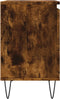 vidaXL - Nachtkastjes - 2 - st - 40x30x50 - cm - bewerkt - hout - gerookt - eikenkleurig