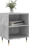 vidaXL - Nachtkastjes - 2 - st - 40x30x50 - cm - bewerkt - hout - betongrijs