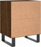 vidaXL - Nachtkastjes - 2 - st - 40x30x50 - cm - bewerkt - hout - bruin - eikenkleur