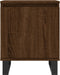 vidaXL - Nachtkastjes - 2 - st - 40x30x50 - cm - bewerkt - hout - bruin - eikenkleur