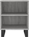 vidaXL - Nachtkastjes - 2 - st - 40x30x50 - cm - bewerkt - hout - grijs - sonoma - eiken