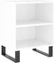 vidaXL - Nachtkastjes - 2 - st - 40x30x50 - cm - bewerkt - hout - hoogglans - wit