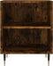 vidaXL - Nachtkastjes - 2 - st - 40x30x50 - cm - bewerkt - hout - gerookt - eikenkleurig