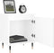 vidaXL - Nachtkastjes - 2 - st - 40x30x50 - cm - bewerkt - hout - hoogglans - wit