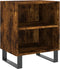 vidaXL - Nachtkastjes - 2 - st - 40x30x50 - cm - bewerkt - hout - gerookt - eikenkleurig