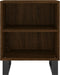 vidaXL - Nachtkastjes - 2 - st - 40x30x50 - cm - bewerkt - hout - bruin - eikenkleur