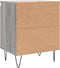 vidaXL - Nachtkastjes - 2 - st - 40x30x50 - cm - bewerkt - hout - grijs - sonoma - eiken