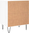 vidaXL - Nachtkastjes - 2 - st - 40x30x50 - cm - bewerkt - hout - hoogglans - wit