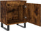 vidaXL - Nachtkastjes - 2 - st - 40x30x50 - cm - bewerkt - hout - gerookt - eikenkleurig