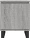 vidaXL - Nachtkastjes - 2 - st - 40x30x50 - cm - bewerkt - hout - grijs - sonoma - eiken
