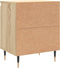 vidaXL - Nachtkastjes - 2 - st - 40x30x50 - cm - bewerkt - hout - sonoma - eikenkleurig