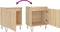 vidaXL - Nachtkastjes - 2 - st - 40x30x50 - cm - bewerkt - hout - sonoma - eikenkleurig