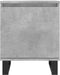 vidaXL - Nachtkastjes - 2 - st - 40x30x50 - cm - bewerkt - hout - betongrijs