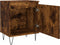vidaXL - Nachtkastjes - 2 - st - 40x30x50 - cm - bewerkt - hout - gerookt - eikenkleurig