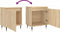 vidaXL - Nachtkastjes - 2 - st - 40x30x50 - cm - bewerkt - hout - sonoma - eikenkleurig
