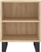 vidaXL - Nachtkastjes - 2 - st - 40x30x50 - cm - bewerkt - hout - sonoma - eikenkleurig