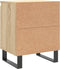 vidaXL - Nachtkastjes - 2 - st - 40x30x50 - cm - bewerkt - hout - sonoma - eikenkleurig