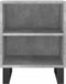 vidaXL - Nachtkastjes - 2 - st - 40x30x50 - cm - bewerkt - hout - betongrijs