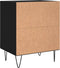 vidaXL - Nachtkastjes - 2 - st - 40x30x50 - cm - bewerkt - hout - zwart