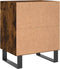 vidaXL - Nachtkastjes - 2 - st - 40x30x50 - cm - bewerkt - hout - gerookt - eikenkleurig