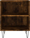 vidaXL - Nachtkastjes - 2 - st - 40x30x50 - cm - bewerkt - hout - gerookt - eikenkleurig
